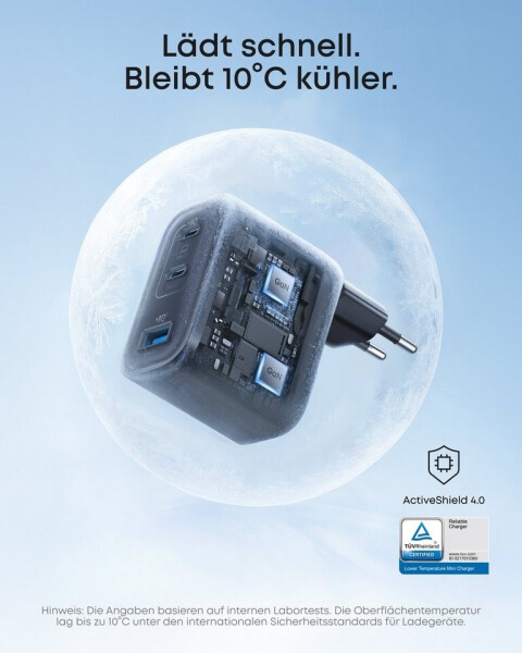 Anker Nano Ladegerät (70W, 3 Ports) schwarz, Bild 4