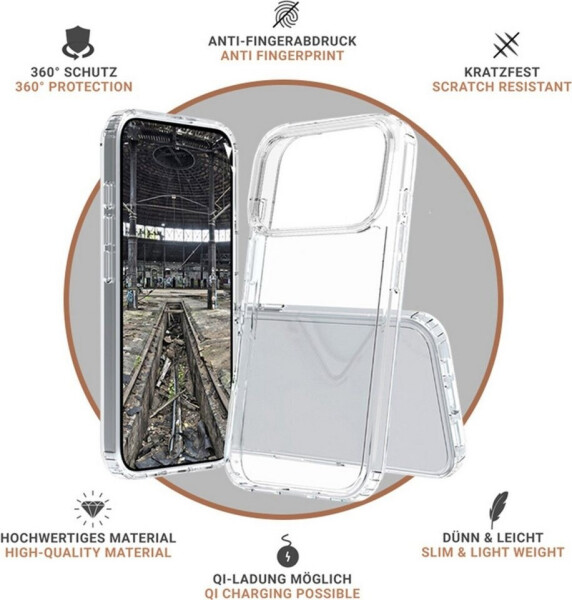 JT Berlin BackCase Pankow Clear für Apple iPhone 17 Pro Max transparent, Bild 5