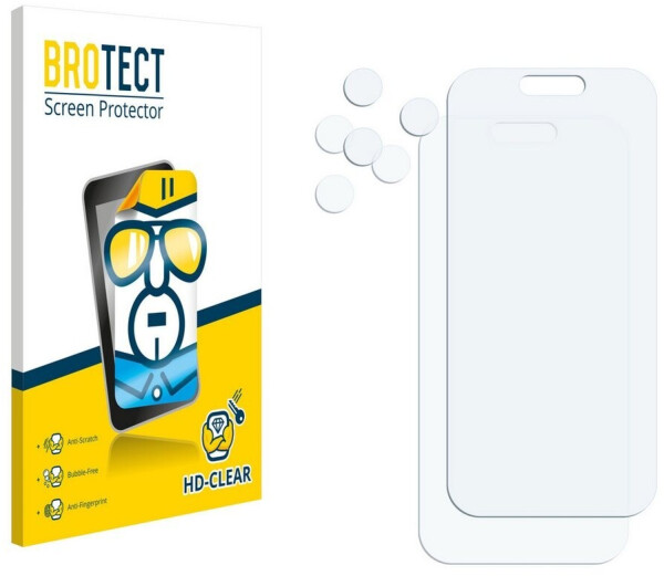 BROTECT Displayschutzfolie Schutzfolie für Apple iPhone 17 Pro (Display+Kamera) 2 Stück Klar Transparent, Bild 3