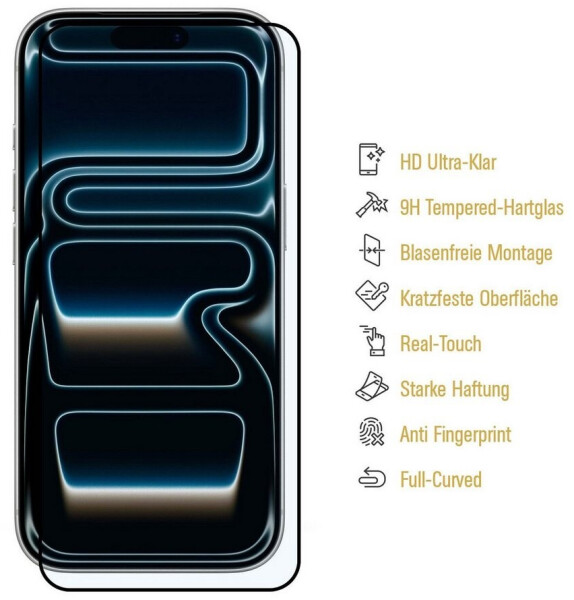 Protectorking 6x 9H Panzerglas für iPhone 17 Pro Full Screen HD KLAR, Bild 3