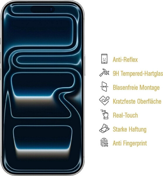 Protectorking 6x 9H Panzerglas für iPhone 17 Pro Max matt Anti-Reflex entspiegelt, Bild 3
