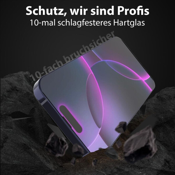 Protectorking 1x 9H Panzerglas für iPhone 17 HD KLAR Full-Screen Auto Dust Elimination, Bild 5