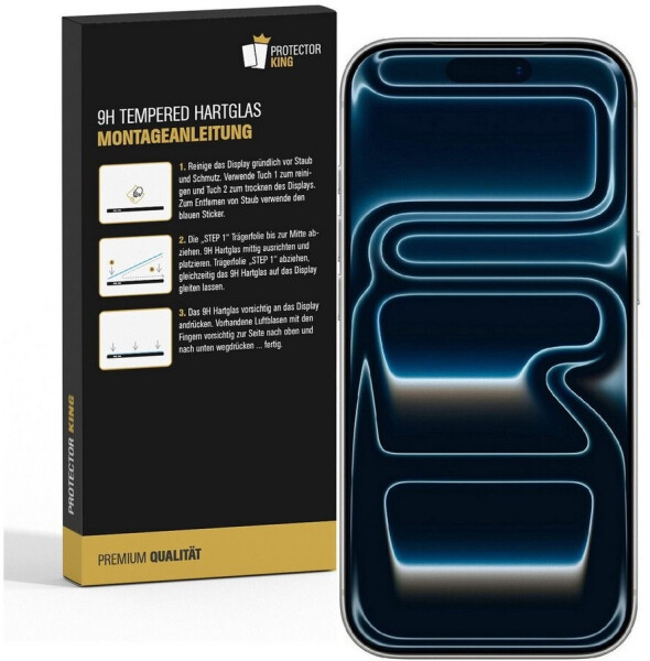 Protectorking 1x 9H Panzerglas für iPhone 17 Pro HD klar, Bild 2