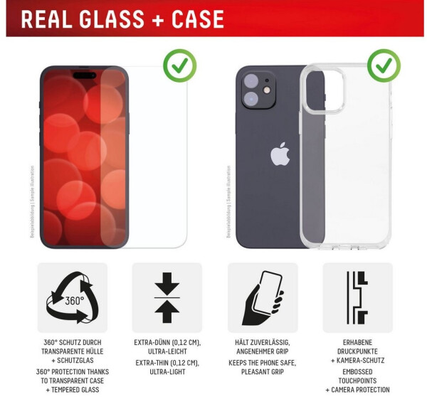 Displex Glas + Schutzhülle für Apple iPhone 17 Pro, Bild 3