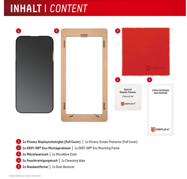 Displex Privacy Glas für Apple iPhone 17 Pro Max, Bild 5