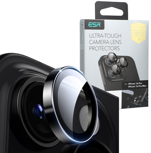 ESR Kameraglas Camera Lens für iPhone 16 Pro iPhone 16 Pro Max Black