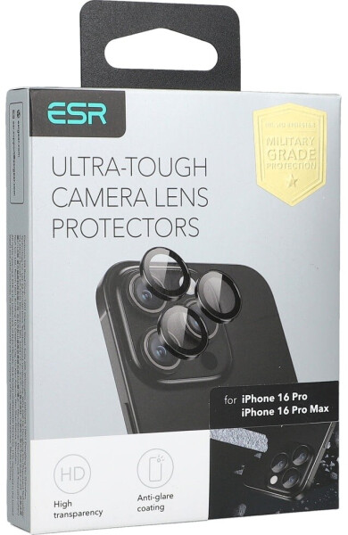 ESR Kameraglas Camera Lens für iPhone 16 Pro iPhone 16 Pro Max Black, Bild 2