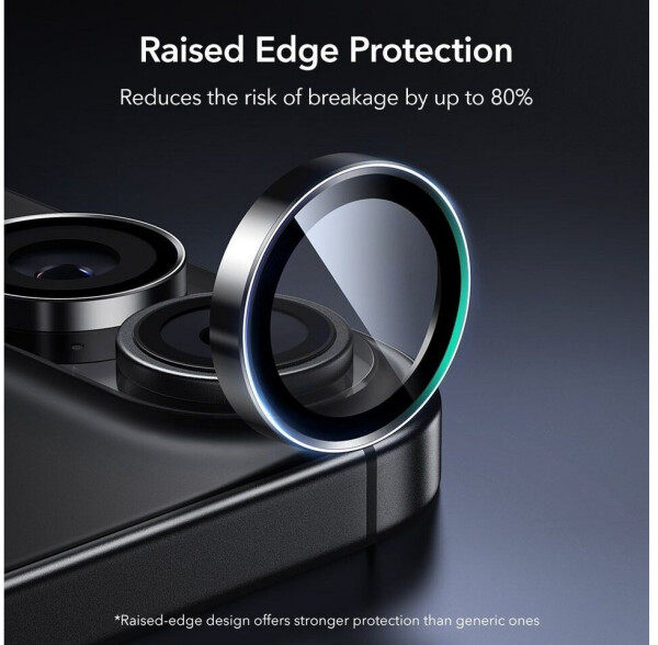 ESR Kameraglas für iPhone 17 / 16 Plus / 16 Armorite Camera Protector Schwarz, Bild 3