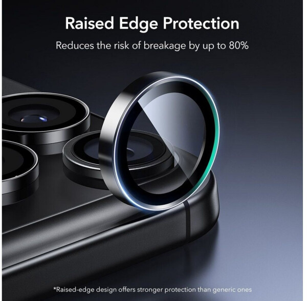 ESR Kameraglas für iPhone 17 Pro / Pro Max / 16 Pro / Pro Max Armorite Camera Protector Schwarz, Bild 4