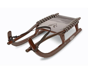 German Luge Schlitten 128 cm Doppel (9465022) braun