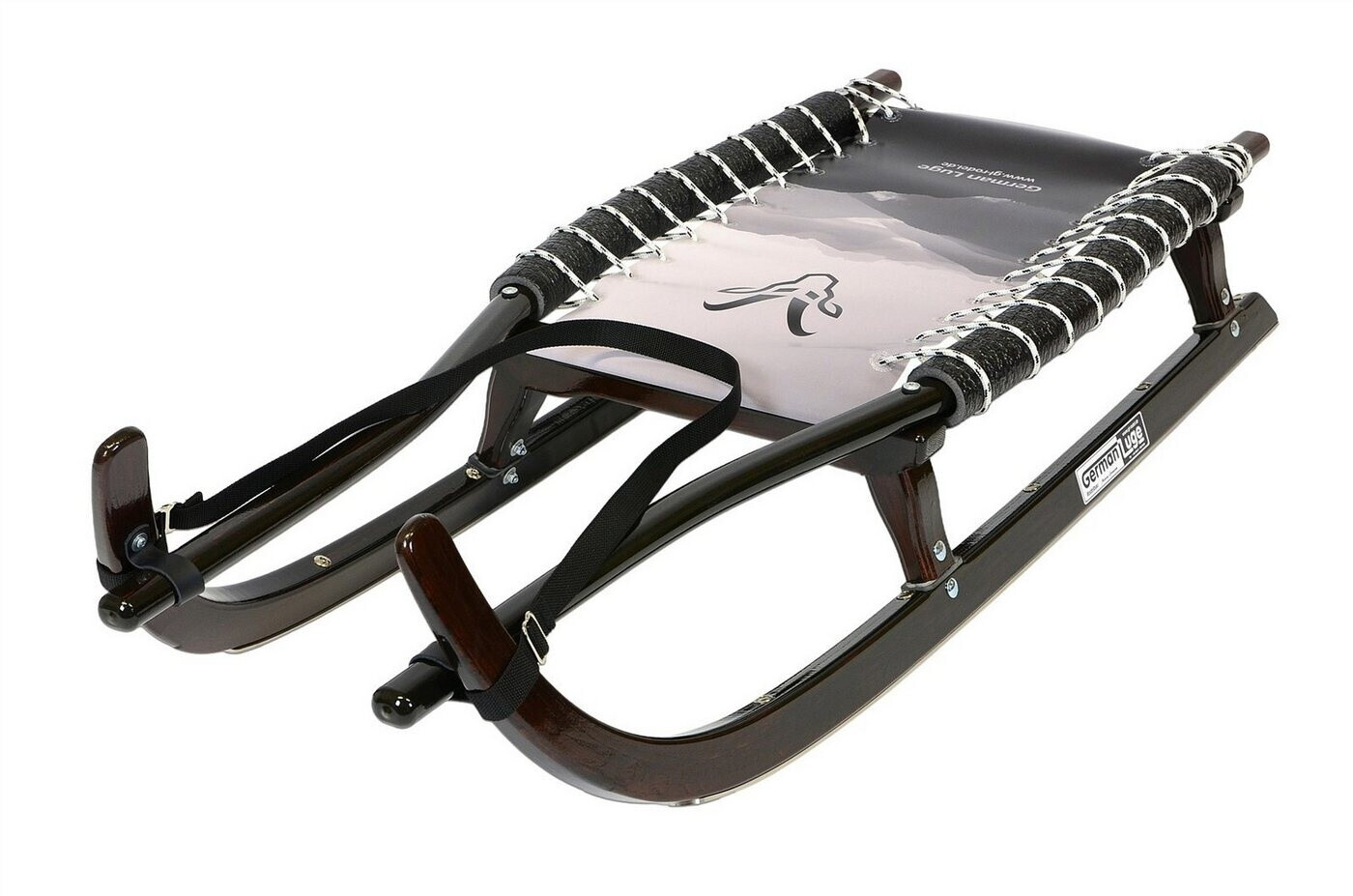 German Luge Sledge 128 cm double (9464995) brown
