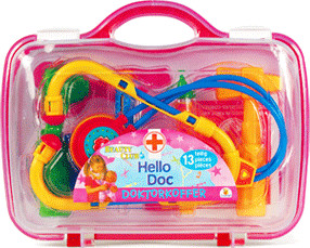 The Toy Company Trousse de secours du docteur Beauty Club transparent
