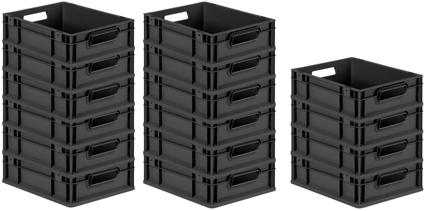 Euro Behälter handgriffe geschlossen 60x40x12 cm | TBA Plastové obaly s.r.o