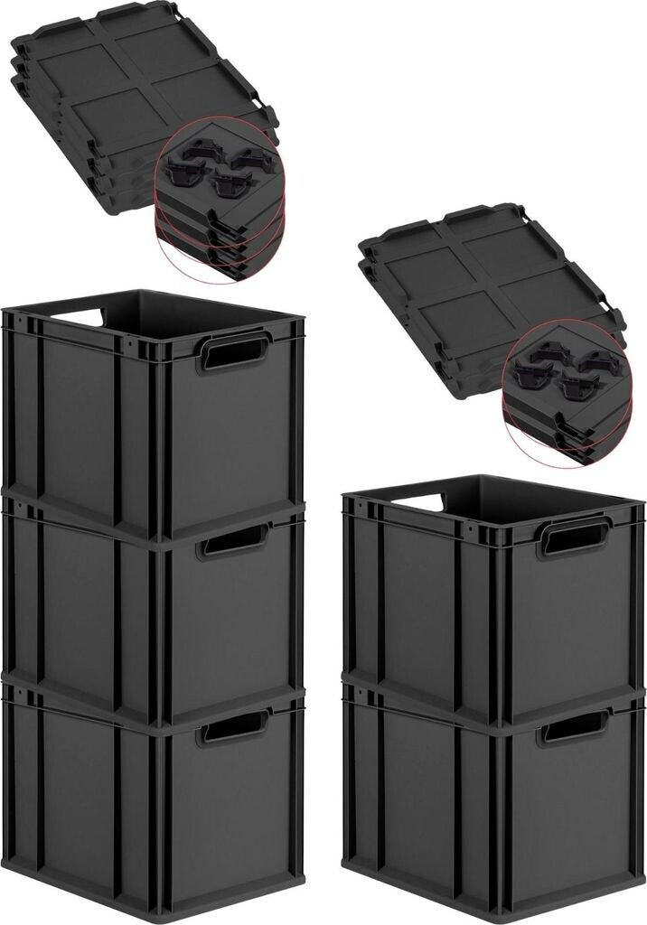 PROREGAL Eurobox NextGen Portable Duo – 30L Stapelbox Für Lager & Transport