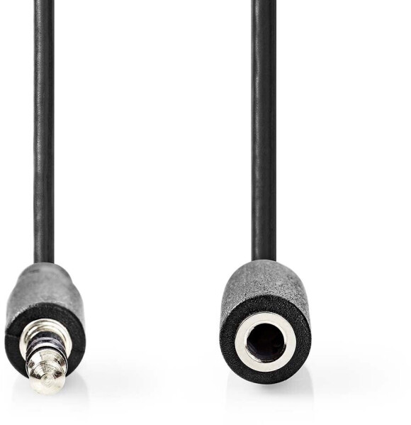 Nedis N CAGL22050BK20 Audiokabel 3,5 mm Klinkenstecker auf Buchse 2 m, Bild 4