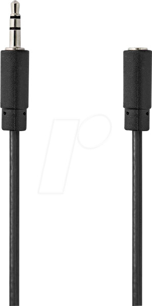 Nedis N CAGL22050BK20 Audiokabel 3,5 mm Klinkenstecker auf Buchse 2 m, Bild 5