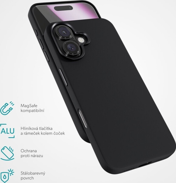Epico Mag+ Silicone Pro iPhone 16 Plus Hülle Schwarz, Bild 3