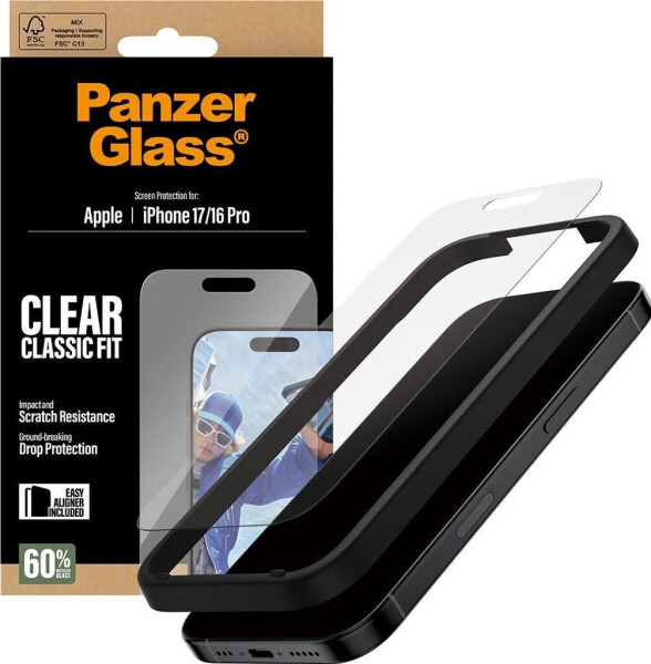 PanzerGlass Screen Protector iPhone 17 | iPhone 16 Pro | Classic Fit mit EasyAligner, Bild 10