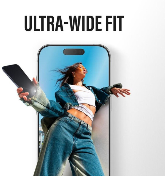 PanzerGlass Stealth Screen Protector w. Black Frame iPhone 17 | iPhone 16 Pro | Ultra-Wide Fit w. FASTFIT IN-A-BOX, Bild 7