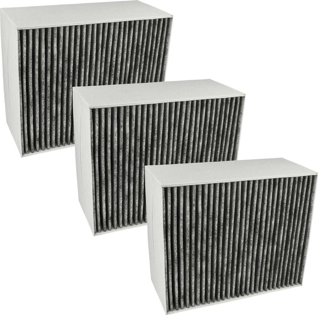 vhbw 3x Aktivkohlefilter kompatibel mit Siemens LF98BC540/03, LF98BC540/02, LF98BC540/01 Dunstabzugshaube 22,7 x 18,9 x 10 cm