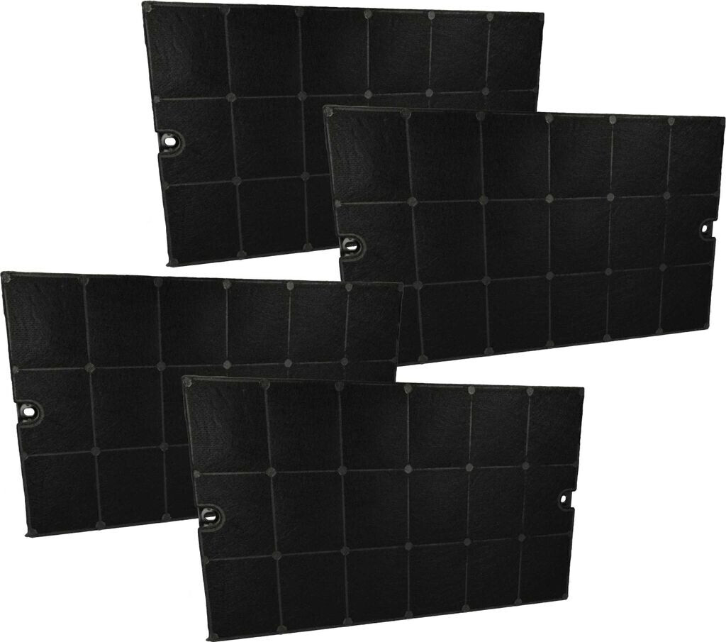 vhbw 4 x actieve koolfilter, compatibel met Firegas CC170 FGS-EBL11AR1160CC, FGS-EBL11CR1160CC, FGS-EBL15AR1160CC afzuigkap, 17,5 cm