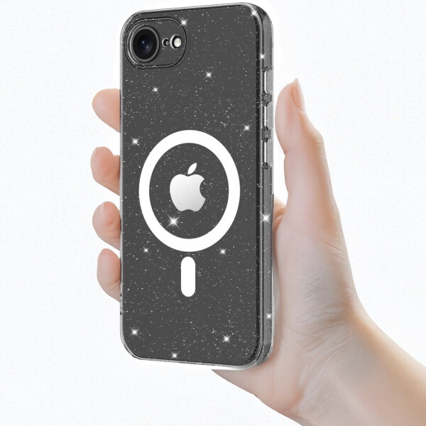 Tech-Protect Handyhülle für iPhone 16e Flexair MagSafe Transparent mit Glitzer, Bild 2