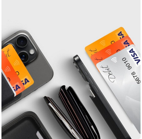 Tech-Protect Kartenetui mit MagSafe MagWallet Schwarz, Bild 3