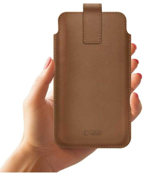 Tech-Protect SM65 Universal-Handytasche 6-6,9 Zoll braun, Bild 3