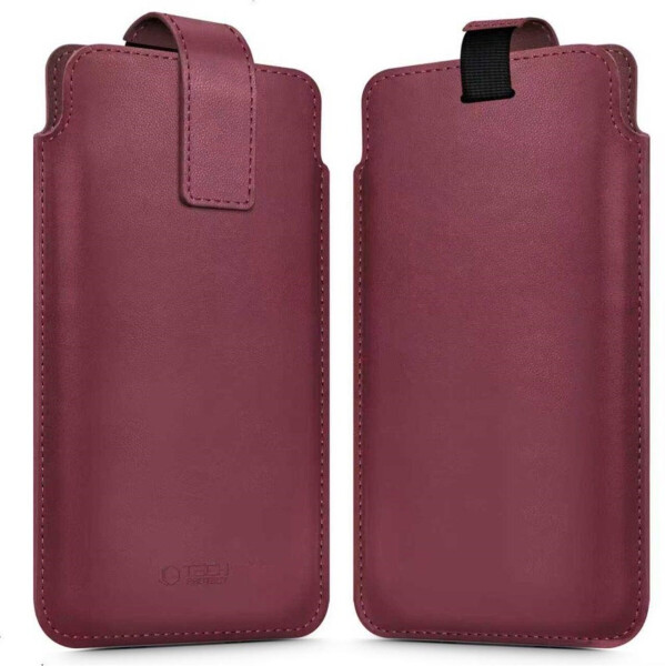 Tech-Protect SM65 Universal-Handytasche 6 - 6,9 Burgunderrot