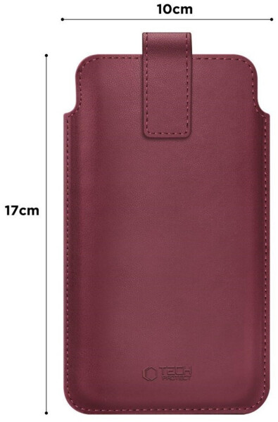 Tech-Protect SM65 Universal-Handytasche 6 - 6,9 Burgunderrot, Bild 2