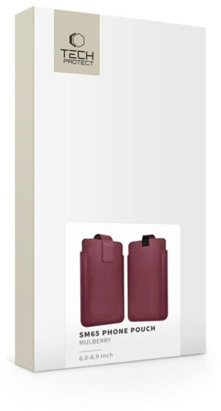 Tech-Protect SM65 Universal-Handytasche 6 - 6,9 Burgunderrot, Bild 6