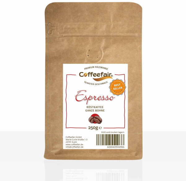 Coffeefair Espresso 250g Kaffeebohnen Barista Qualität