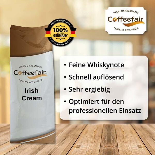 Coffeefair Irish Cream Cappuccino 1kg Instant-Pulver, Bild 3
