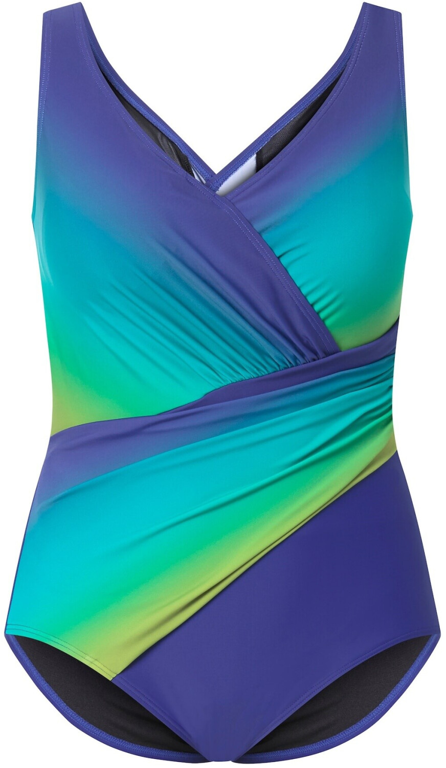Ulla Popken – T-Shirt Donna Skishirt Mit Loop Glitch AOP – Maglia Classica Per Taglie Forti (42-68)