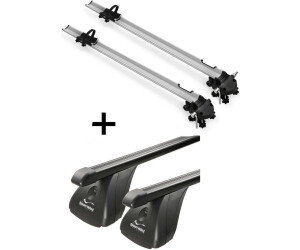 VDP 2x Bike Pro + Dachträger Stahl für Opel Corsa C 3-5T 2000-2006 (VDP_2MEN193547_STA_213_g)