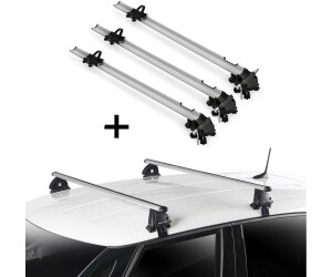 VDP 3x Bike Pro + Dachträger EVO ALU für Seat Leon 5T 2005-2012 (VDP_3MEN193547_EVOALU236_SEAT8)
