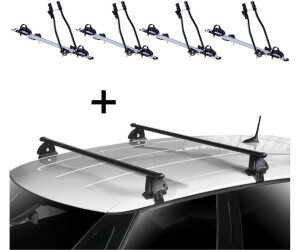 VDP 4x SAGITTAR + Dachträger EVO Stahl für Peugeot 405 4T 1987-1996 (VDP_4SAGITTAR_EVOSTA227_PEUG12)