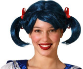 Peluca De Payaso De Rizos Pequeños En Azul | Accesorio De Circo Para Fiestas Y Halloween | Tamaño Único Para Adultos Y Niños | Alegre Y Desenfadada