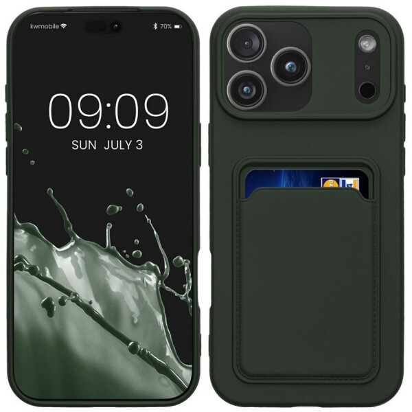 kwmobile SmartphoneHülle Hülle für Apple iPhone 17 Pro Max Handyhülle mit Fach für Karten Handy Cover Case