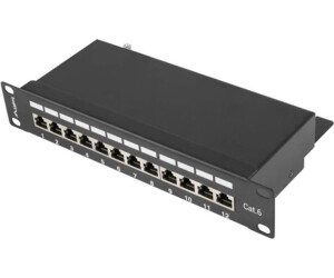 Lanberg PPF6-9012-B Patch Panel Schwarz