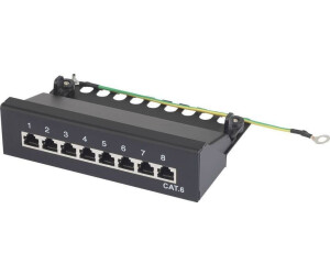 Renkforce 8 Port Netzwerk-Patchbox CAT 6 1 HE Bestückt (RF-4456722)