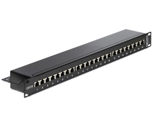 DeLock 19" Patchpanel 24 Port Cat.6 schwarz (43298)