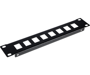 Equip Patchpanel 10" mit Keystone Montage 1U schwarz (EZKP-10-B)
