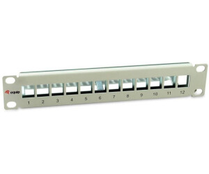 Equip Patchpanel 12x RJ45 Cat6A 10" FTP 1HE Premium hellgrau FTP RJ-45 (769330)