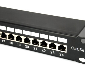 Equip Pro Patch Panel CAT 5e RJ-45 X 24 Schwarz 1U 48.3 cm (19")