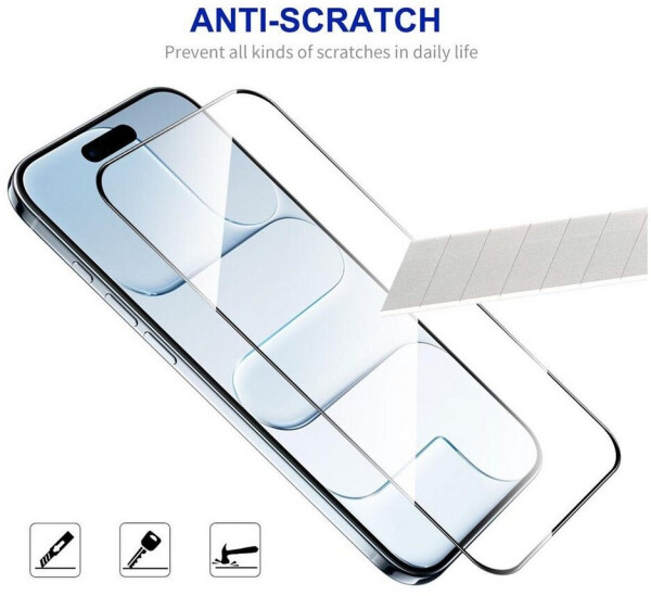 Wigento Hülle iPhone 17 Air 3D Premium 9H Glas einfache Installation Ausrichtung, Bild 5