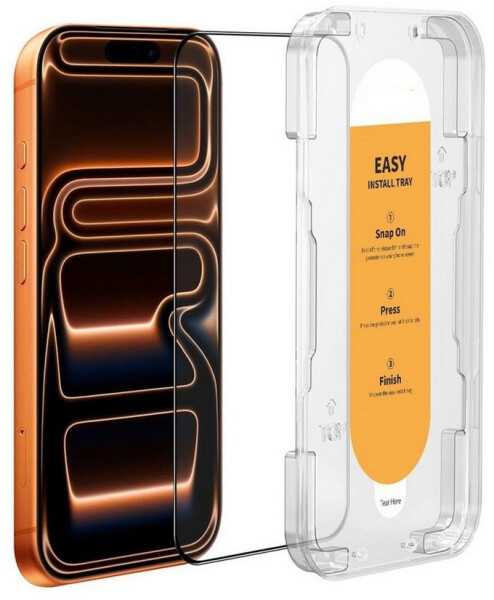 Wigento Hülle iPhone 17 Pro Max 3D Premium 9H Glas Easy Install