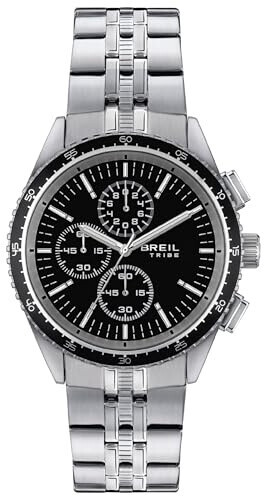 Men's Watch Breil TW1986 Black Silver (Ø 43 mm)