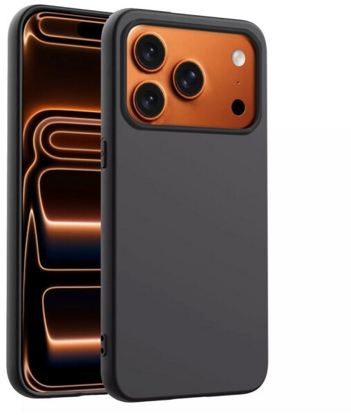 Betterfon Hülle für Apple iPhone 17 Pro Max Handyhülle Back Cover Silikon Case Bumper in Schwarz