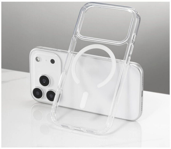 Renkforce RF-6830718 Backcover Apple iPhone 17 Pro Transparent MagSafe kompatibel Induktives Laden RF-6830718, Bild 5